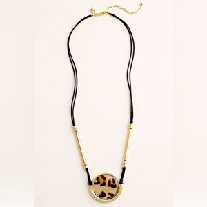 Chico’s Animal Print Pendant Necklace